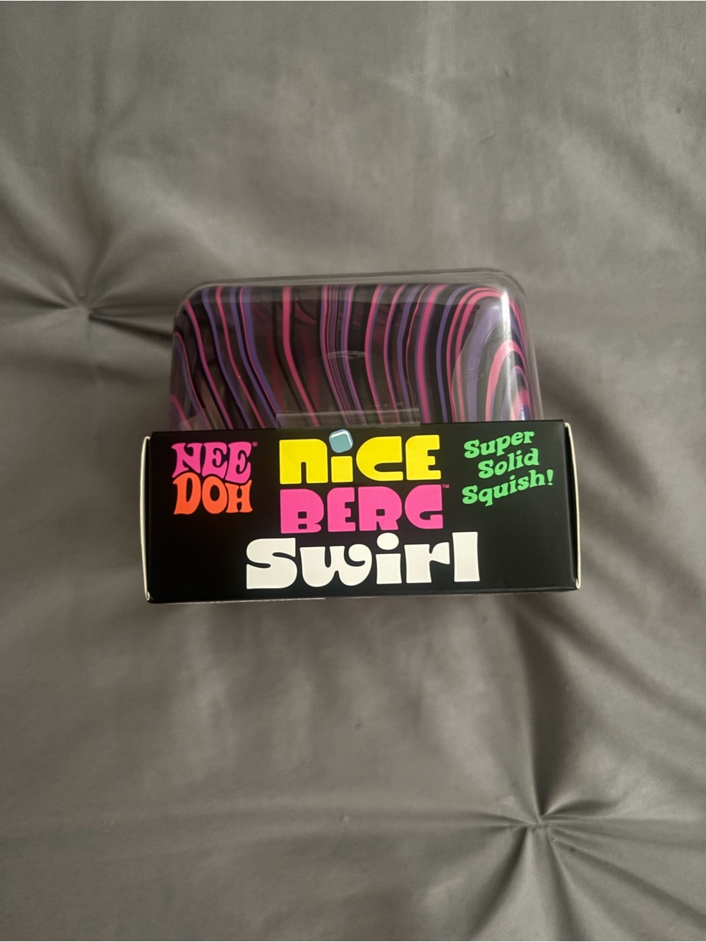 Nice Berg Swirl Solid Squish Stress Reliever - Purple/Pink
